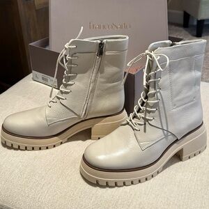 FRANCO SARTO size 9.5 Womens Jetson Leather Lugged Sole Ankle Boots NEW! $180